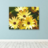 Yellow Gerbera Daisy Blume Leinwand Art (Insitu (Holzboden))