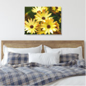 Yellow Gerbera Daisy Blume Leinwand Art (Insitu (Schlafzimmer))