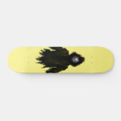 Yellow Ghost Skull Skateboard (Horizontal)