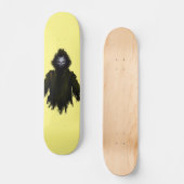 Yellow Ghost Skull Skateboard (Vorderseite)