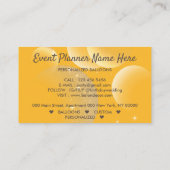 Yellow Gift Shop Balloons Visitenkarte (Rückseite)