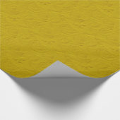 YELLOW GIFT WRAP mit Embosser-Rose Geschenkpapier (Ecke)