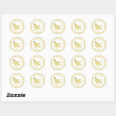 Yellow Gingham Banana Party Personalisiert Sticker (Blatt)