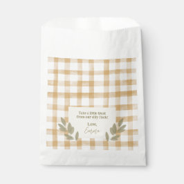 Yellow Gingham Birthday Party Geschenktütchen