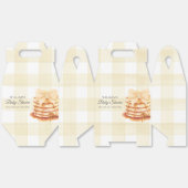 Yellow Gingham Bow Pancake Brunch Babydusche Geschenkschachtel (Ungeklappt)