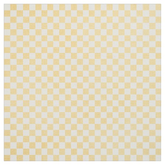 Yellow Gingham Fabric Stoff (Muster)