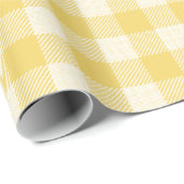 Yellow Gingham für Oh Baby Suite Packpapier (Rolleneckpunkt)