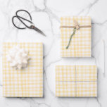Yellow Gingham Handmade Pattern Niedlich CUSTOM Geschenkpapier Set<br><div class="desc">Perfekte niedliche Geschenkpackung für ein lustiges Party! Handgemachte Kunst für Sie! Ideal für einen Geburtstag, eine Hochzeit im Sommer, ein Brautparty, eine Hochzeit, ein Jubiläum, ein Party, Junggeselinnen-Abschied, eine Verlobung oder zu jeder Zeit! Karo in meinem Shop für alternative Designs und Farben. VIELEN DANK FÜR DIE UNTERSTÜTZUNG UNABHÄNGIGER KÜNSTLER! Alle...</div>