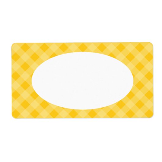 Yellow Gingham Labels (Vorne)