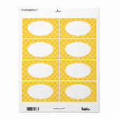 Yellow Gingham Labels (Vorne)