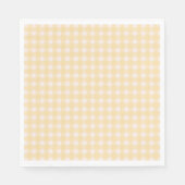 Yellow Gingham Napkin Serviette (Vorderseite)