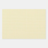 Yellow Gingham niedlicher Klassiker kariert Geschenkpapier Set (Vorderseite 2)