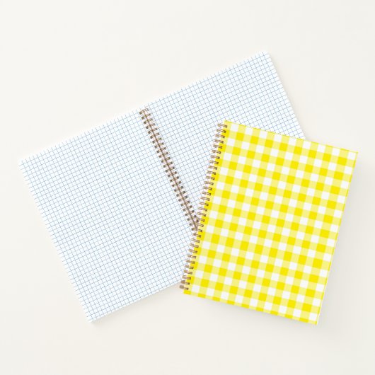 Yellow Gingham Notebook Notizblock (Innenseite)