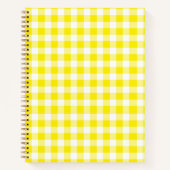 Yellow Gingham Notebook Notizblock (Vorderseite)