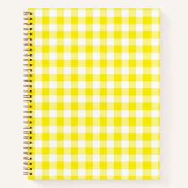 Yellow Gingham Notebook Notizblock