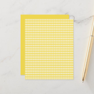 Yellow Gingham Pattern