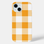 Yellow Gingham Pattern Case-Mate iPhone Hülle (Rückseite)