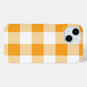 Yellow Gingham Pattern Case-Mate iPhone Hülle (Rückseite (Horizontal))