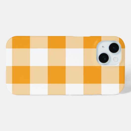 Yellow Gingham Pattern Case-Mate iPhone Hülle (Rückseite (Horizontal))