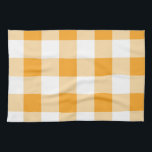 Yellow Gingham Pattern Geschirrtuch<br><div class="desc">Cooles Gingham- oder Checkerboard-Muster.</div>