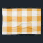 Yellow Gingham Pattern Geschirrtuch<br><div class="desc">Cooles Gingham- oder Checkerboard-Muster.</div>