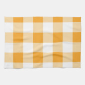 Yellow Gingham Pattern Geschirrtuch (Horizontal)