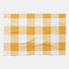 Yellow Gingham Pattern Geschirrtuch