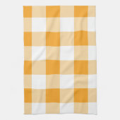 Yellow Gingham Pattern Geschirrtuch (Vertikal)