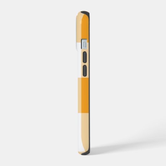 Yellow Gingham Pattern iPhone 15 Hülle (Linke Seite)