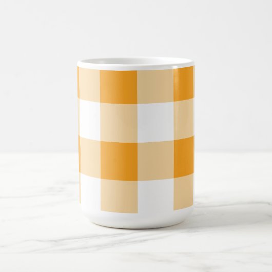 Yellow Gingham Pattern Kaffeetasse (Mittel)