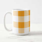 Yellow Gingham Pattern Kaffeetasse (Links)