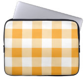 Yellow Gingham Pattern Laptopschutzhülle (Vorderseite)
