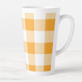 Yellow Gingham Pattern Milchtasse (Rechts)