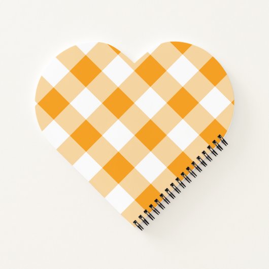 Yellow Gingham Pattern Notizblock (Rückseite)