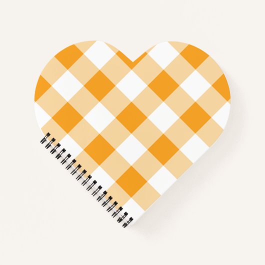 Yellow Gingham Pattern Notizblock (Vorderseite)