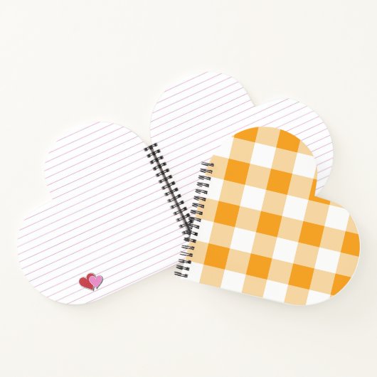 Yellow Gingham Pattern Notizblock (Innenseite)