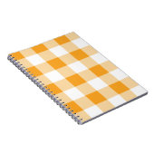 Yellow Gingham Pattern Notizblock (Rechte Seite)