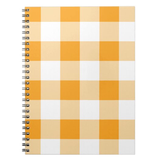 Yellow Gingham Pattern Notizblock (Vorderseite)