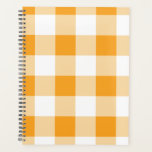 Yellow Gingham Pattern Planer<br><div class="desc">Cooles Gingham- oder Checkerboard-Muster.</div>