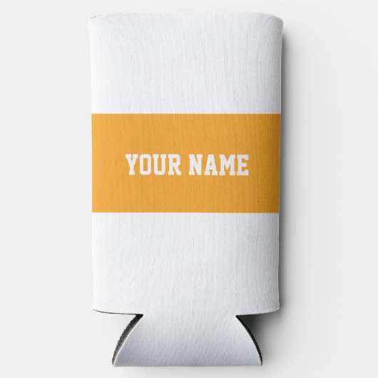 Yellow Gingham Pattern Selters Dosenkühler (Vorderseite)