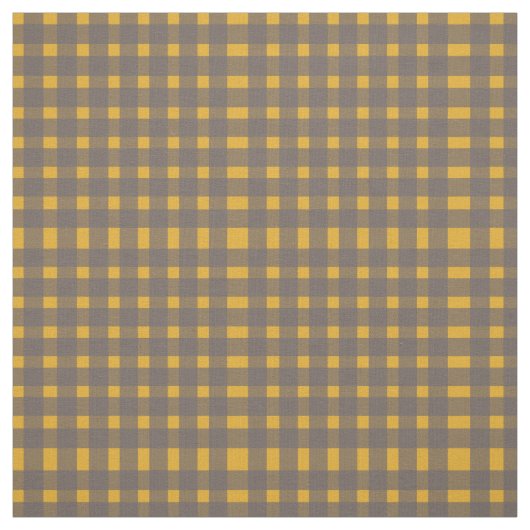 Yellow Gingham Pattern Stoff (Muster)