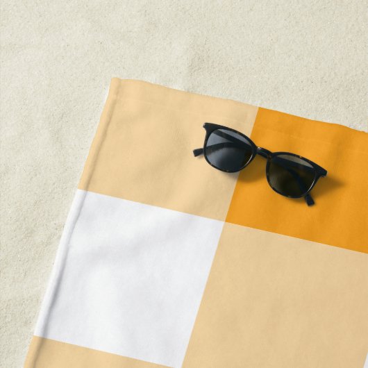 Yellow Gingham Pattern Strandtuch (Beispiel)