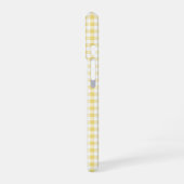Yellow Gingham Phone Case iPhone 16 Hülle (Linke Seite)