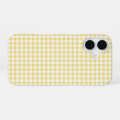 Yellow Gingham Phone Case iPhone 16 Hülle (Rückseite (Horizontal))
