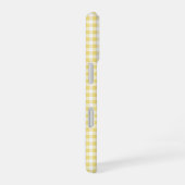 Yellow Gingham Phone Case iPhone 16 Hülle (Rechte Seite)