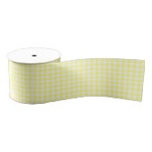 Yellow Gingham Ripsband (Spule)