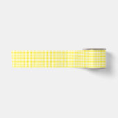 Yellow Gingham Satin Ribbon Satinband (Vorderseite)