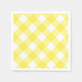 Yellow Gingham Serviette (Vorderseite)