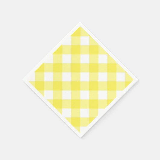 Yellow Gingham Serviette (Ecke)