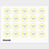Yellow Gingham Sticker (Blatt)